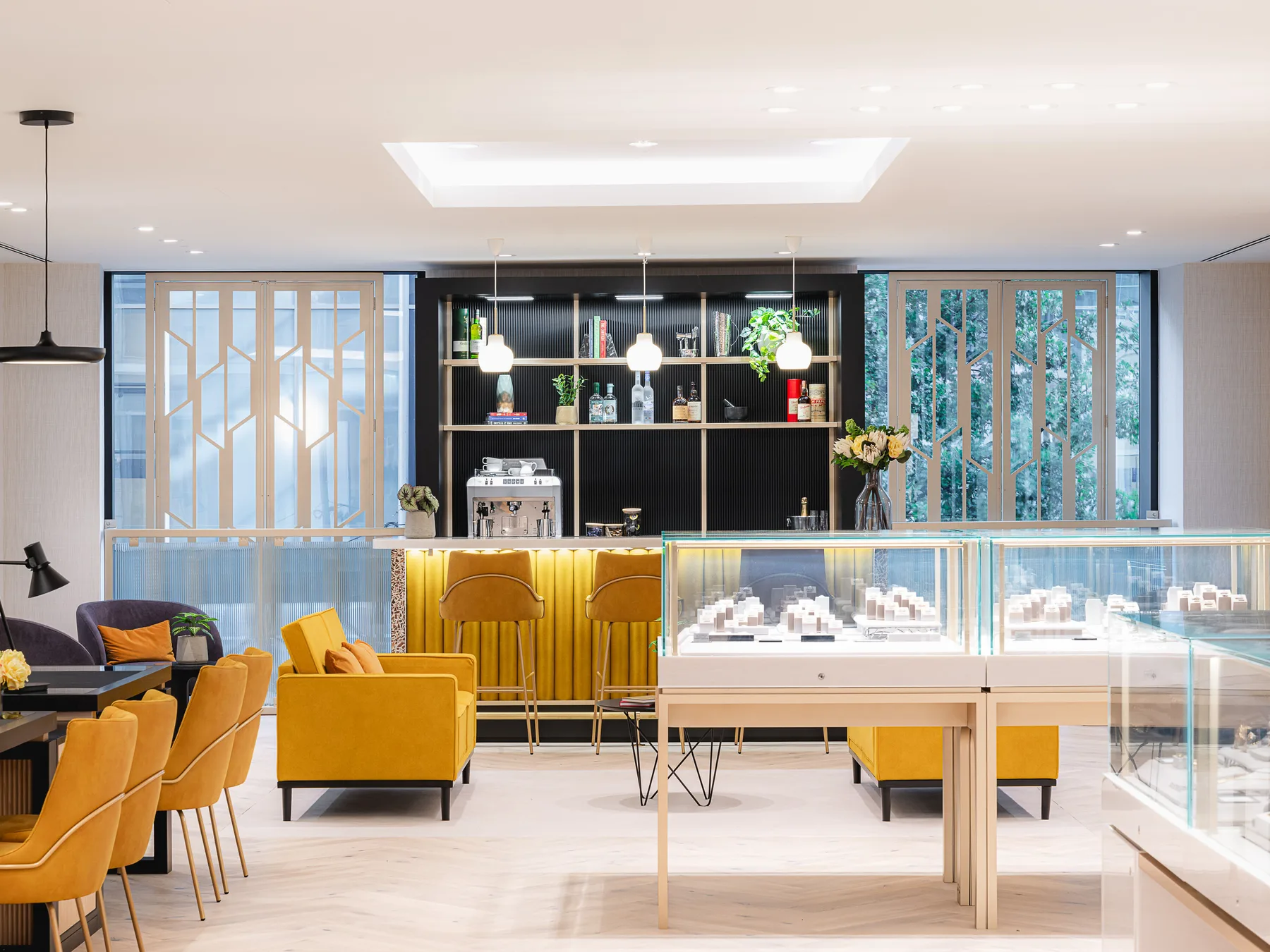 The hospitality lounge at the Goldsmiths Liverpool showroom