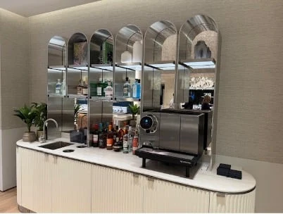 A Nespresso Professional coffee machine installed in a Watches of Switzerland Group showroom